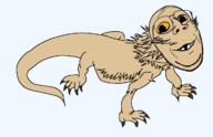 animal bearded_dragon claw glasses lizard reptile series:animaljaks smile soyjak spike stubble subvariant:emmanuel tail variant:gapejak yellow_sclera // 1200x776 // 65.1KB