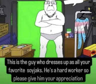 box camera costume flag full_body funny glasses greenscreen looking_at_you mouth_closed neutral speech_bubble text tranny transgender_flag variant:bernd // 1335x1169 // 787.6KB