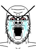 angry bald big_eyebrows bloodshot_eyes crying glasses mirror mirrored mustache open_mouth pink_eyes selfish_little_fuck soyjak stubble symmetrical symmetry tear template variant:a24_slowburn_soyjak // 387x520 // 8.8KB