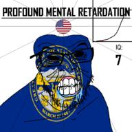 1867 angry anvil bald black_eyes black_hole black_sclera clenched_teeth closed_mouth cracked_teeth drool ear flag flag:nebraska flag:united_states glasses hair iq iq_bell_curve march march_1 mustache nebraska nightmare_fuel no_pupils plant profound_mental_retardation retard soyjak star_(symbol) state stubble text tree united_states variant:feraljak wrinkles // 1024x1024 // 220.0KB