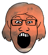 female glasses looking_at_you mars open_eyes open_mouth planet series:spacejaks solar_system subvariant:female_markiplier transparent_background variant:markiplier_soyjak // 633x726 // 474.0KB