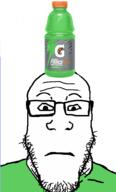 closed_mouth front_facing gatorade glasses neutral soyjak stubble subvariant:neutralplier variant:markiplier_soyjak // 600x992 // 113.7KB