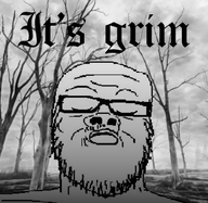 bald closed_eyes closed_mouth dead_tree glasses gray_skin grey_skin grim its_grim its_over sad stubble text variant:a24_slowburn_soyjak // 390x380 // 149.3KB