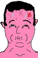 anger_mark ear hair pink_skin soyjak subvariant:chudjak_front sweating variant:chudjak vein // 392x590 // 20.2KB