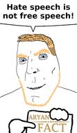 aryan blond blue_eyes fact speech_bubble subvariant:teutonson variant:cobson white_background white_skin // 1500x2600 // 808.0KB