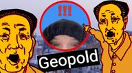 Gropold clothes country exclamation_mark exposed green_eyes irl irl_background its_over mao_zedong open_mouth pointing red_circle text thumbnail variant:two_pointing_soyjaks welcome_to wow_mao yellow_skin youtube youtuber // 1080x604 // 219.5KB