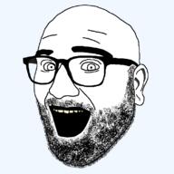 ear glasses open_mouth soyjak stubble transparent variant:msgjak yellow_teeth // 800x800 // 89.2KB