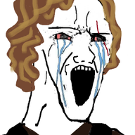 anakin anakin_skywalker bloodshot_eyes brown_hair clothes crying hair jedi open_mouth sci-fi skywalker soyjak space star_wars stretched_mouth tv_(4chan) variant:soyak // 680x866 // 391.3KB