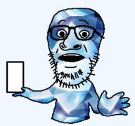 gem gem_skin glasses holding_object holding_phone looking_at_you phone soyjak stubble variant:huippee // 257x241 // 42.8KB