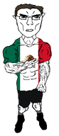 buff clothes flag:mexico full_body glasses hair mexico peace_sign subvariant:unbotheredchud thick_eyebrows transparent_background variant:chudjak white_skin // 549x1268 // 41.0KB