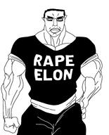 baki black_pants black_shirt chud elon_musk glasses muscles subvariant:chudjak_front sunglasses variant:chudjak woke // 1560x1932 // 335.9KB