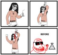 a_a_zombie acid anti_soytan bbc blood comic cum glasses glowing glowing_eyes gore melting melting_flesh soytan_is_nas soytan_will_never_be_a_gem splice subvariant:smugtroll sunglasses total_sloptran_death trollface variant:smugjak variant:soytan // 1829x1725 // 886.2KB