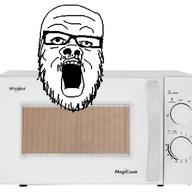 glasses micorwave objectsoy open_mouth oven soyjak stubble variant:a24_slowburn_soyjak // 680x593 // 291.1KB