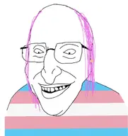 balding glasses jewish_nose jewish_star kike pink_hair tranny trans transgender_flag transparent_background variant:jewish_hag white_skin // 991x1052 // 138.9KB