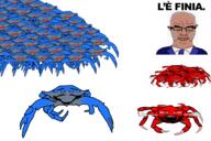 angry animal blue_skin chud chud_crying crying eating granchio_blu its_over lobster luca_zaia multiple_soyjaks red_skin soyjak steam subvariant:science_lover text variant:chudjak variant:gapejak variant:markiplier_soyjak zaia // 3000x2000 // 1.6MB