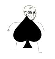 arm closed_mouth foot glasses hand leg smug spade stubble variant:soyak // 772x829 // 80.4KB