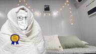artist:sabiopajin award bed blanket glasses meta:i_dont_know_how_to_tag meta:tagme room smug stubble that_one_fucking_picture_of_nate_being_a_smug_little_bastard user=sabiopajin variant:soyak warm // 1024x577 // 497.8KB