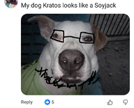 button dog facebook folded_ear gate glasses green_shirt ias irl_photo kratos mouth_closed nose screenshot series:anything_is_more_ias_than_vlodson stubble variant:mydog // 1080x874 // 888.9KB