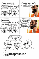 artist:shitskintrannypedophilebraphog hindu indian meme meta:ai_generated multiple_soyjaks nas:gigachad speech_bubble text twitter variant:soyak x xitter // 1024x1536 // 1.6MB