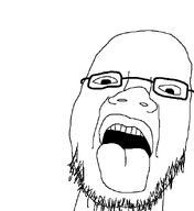 female glasses mouth_open pig_nose stubble tongue variant:unknown // 577x629 // 8.8KB