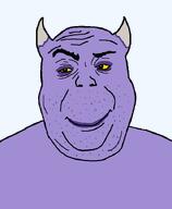 demon evil horn purple_skin smile smirk variant:alicia yellow_sclera // 592x720 // 11.7KB