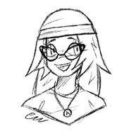 avengers beanie clothes glasses hair necklace open_mouth signature variant:soytan // 1023x1033 // 92.2KB