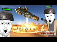 2soyjaks bombing burning command_&_conquer command_and_conquer death desert fire health_bar helmet military red_alert red_alert_2 red_alert_20xx sand ship soyjak variant:two_pointing_soyjaks watermark // 640x480 // 60.1KB
