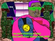 2soyjaks ack ack! choke_hold clanker cracked cruelty_squad dark_skin flesh_suit green_glasses greentext indieslop_vs_troonslop kinda_nas_coal mt_foxtrot office pink_suit power_in_misery purple_hair tcd total_clanker_death traced troonslop ttd ultrakill ultrannyl v1 variant:chudjak variant:unknown // 828x622 // 406.4KB