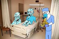 birth bloodshot_eyes brimstone crying doctor dreamstime_watermark gem gem_skin glasses glove holding_soyjak hospital irl_background mask mouth_mask multiple_soyjaks open_mouth stock_image stock_image_watermark stubble surgical_mask variant:chudjak variant:feraljak variant:gapejak variant:soyak watermark // 1504x1000 // 1.5MB