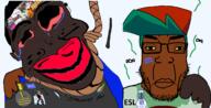 2soyjaks ack artist:bulgarian aryan autism autism_speaks award badge bait bald big_lips blackface bloodshot_eyes blue_eyes blue_glasses blue_shirt brown_skin brown_troonjak bug cap chud_(boorufag) chud_(soybooru) closed_mouth clothes clown clown_nose crying discord distorted doll_(user) esl flag flag:nazi_germany flag:transgender_pride_flag fly fnf_pedo friendship froot froot_(user) furry gangnam_style germany giggly_goon_clown glasses goonclown green_glasses green_hair hair hanging hat heart hitler_mustache i_heart i_love i_trans_heart jake jakparty_soy jartycuck kuz medal meta:pornographic_content multiple_soyjaks mustache nate natejak nazi_germany neutral neutralplier_award nikocado_avocado onion open_mouth orange_skin purple_hair purple_skin puzzle red_shirt rent_free rope slopjak soviet_army_uniform soybooru spam spammer stinky stubble subvariant:chudjak_front subvariant:chudplier subvariant:jartycuck subvariant:muscular_chud suicide swastika tear tongue tranny variant:bernd variant:chudjak variant:cobson variant:feraljak variant:kuzjak variant:markiplier_soyjak variant:soyak yellow_hair yellow_teeth // 1682x862 // 795.3KB