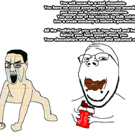 angry animated chocolate crying text two_soyjaks variant:chudjak ywnbaw // 2000x1514 // 611.8KB