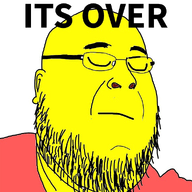 artist:fuck_all_liberals asian closed_eyes clothes fal glasses its_over sad soyjak stubble text variant:fatjak yellow // 577x610 // 295.9KB