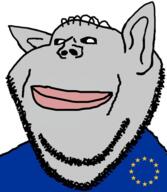 big_lips content eternal_anglo european_union eyebrows flag flag:european_union grey_skin stubble subvariant:impish_amerimutt variant:impish_soyak_ears // 500x575 // 186.9KB