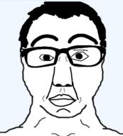 closed_mouth glasses hair merge neutral subvariant:chuddy variant:chudjak variant:nojak // 481x535 // 67.5KB