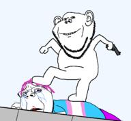 crying curb_stomp pistol tranny troon variant:gapejak variant:impish_soyak_ears // 1299x1200 // 34.4KB