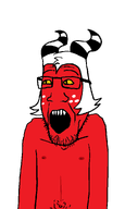belly_button cobsontalks demon helluva_boss horn imp mercurypoison296 meta:namefags moxxie_(helluva_boss) naked nipple rantsona red_skin soytube talking transparent_background variant:markiplier_soyjak youtuber // 600x1000 // 45.0KB