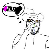 bbc blm_logo booger cross_eyed drool dumb nigger picking_nose reddit retard snoo spit stupid variant:a24_slowburn_soyjak // 1280x1280 // 69.0KB