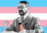 adolf_hitler bottle flag glasses irl nazism open_mouth plastic_bottle soot soy soyjak soyjak_party soylent soylent_(cacao) soylent_bottle stubble swastika tranny variant:hitlerjak // 1035x720 // 364.3KB