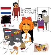 4soyjaks angry anime belgium blood bloodshot_eyes bowtie closed_mouth clothes computer freckles full_body glasses hair hanging hearts_of_iron mymy nerf ongezellig open_mouth orange_hair orange_skin parents rope ship sitting soyjak subvariant:chudjak_front suicide text tongue variant:bernd variant:chudjak waffles yellow_teeth // 2242x2419 // 1.3MB