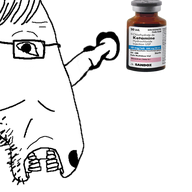 aem animal bottle drugs glasses hair horse ketamine open_mouth pointing side_profile soyjak stubble variant:horsejak // 673x509 // 90.8KB