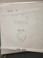 drawing glasses grin he_will_always_be_a_gem irl jobe_smith marker photo science variant:cobson whiteboard // 4032x3024 // 1.8MB