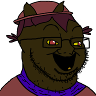 brown_skin clothes fat furry glasses hat jimbo_(namefag) jimbo_(user) meta:namefags niko_(oneshot) oneshot open_mouth red_eyes subvariant:caveman_retarded_soyjak transparent_background variant:soyak yellow_sclera yellow_teeth // 500x500 // 96.6KB