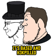 australia beard brown_hair christpilled clothes eyebrows glasses h3k_(user) hat looking_to_the_left meta:namefags pale_skin pill series:its_based_and_christpilled smile smug subvariant:neutralplier subvariant:sideplier subvariant:soyak_(smug)_2 subvariant:soyak_side2 text variant:markiplier_soyjak variant:soyak wrinkles // 800x850 // 13.2KB