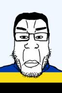 closed_mouth flag flag:gelderland gelderland glasses hair lips merge netherlands neutral soyjak stubble subvariant:chudplier transparent transparent_background variant:chudjak variant:markiplier_soyjak // 600x900 // 17.3KB