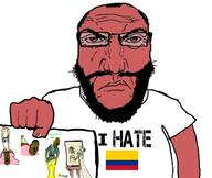 artist:romanian_schizo brown_skin butt clothes colombia flag flag:colombia gay glasses i_hate ifunny marker mutt orlin punisher_face subvariant:cadofag subvariant:science_lover underpants variant:cadojak variant:cobson variant:markiplier_soyjak // 1011x854 // 463.6KB