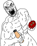 angry bald berserk blood buff coal eyebrows glasses guts guts_(berserk) low_effort low_quality manga muscles muscular_male new_variant oc one_hand open_mouth original_content soy soylent stubble teeth teeth_showing transparent_background variant:unknown variant_unknown_brim_spam_that_will_die_out // 442x548 // 85.4KB