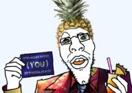 artist:hoverdrive clothes cocktail formal_invitation glasses green_eyes holding_object invitation invite open_mouth pineapple pinejak son_of_the_mask stubble suit teeth transparent_background variant:unknown // 900x631 // 278.7KB