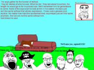 casket closed_mouth crying funeral glasses meta:tagme open_mouth pirate pirate_hat subvariant:feralsquirrel variant:chudjak variant:feraljak variant:gapejak variant:markiplier_soyjak variant:soyak // 1000x750 // 241.9KB