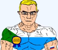 arm award blue_eyes brw buff christianity closed_mouth clothes eastern_orthodox eyes_like_the_o-o-cean flag flag:khabarovsk_krai flag:russia get glasses hair khabarovsk_krai krai orthodox_cross palindrome_get russia soyjak subvariant:chudjak_front subvariant:muscular_chud text transparent transparent_background tshirt variant:chudjak vein winter yellow_hair // 1059x929 // 58.7KB