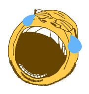 crying crying_from_laughter emoticon laughing series:soymoji smile variant:omegageg yellow_skin 😂 // 814x863 // 20.1KB